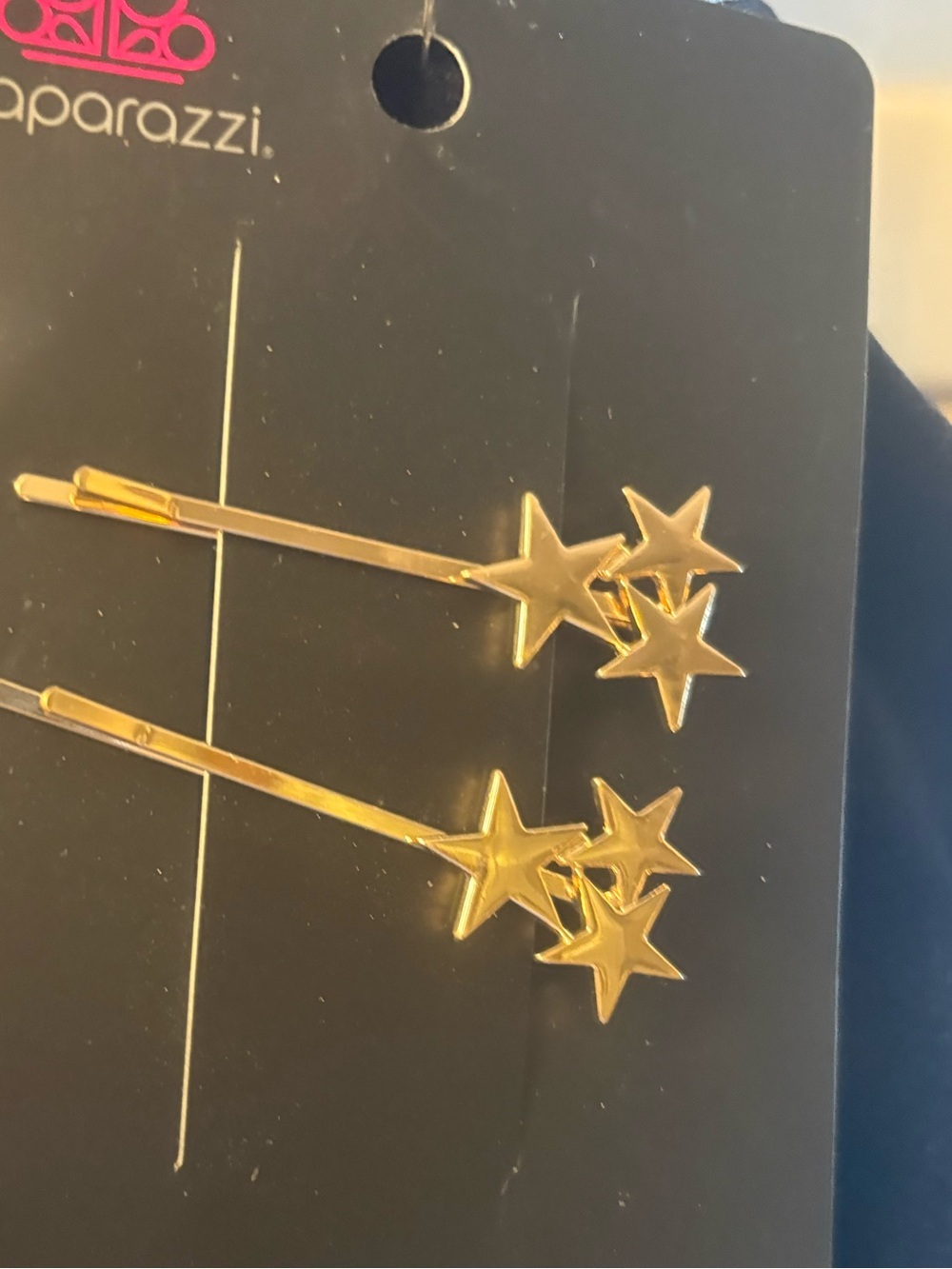 paparazzi Gold Star Bobby Pins - 2 Pack